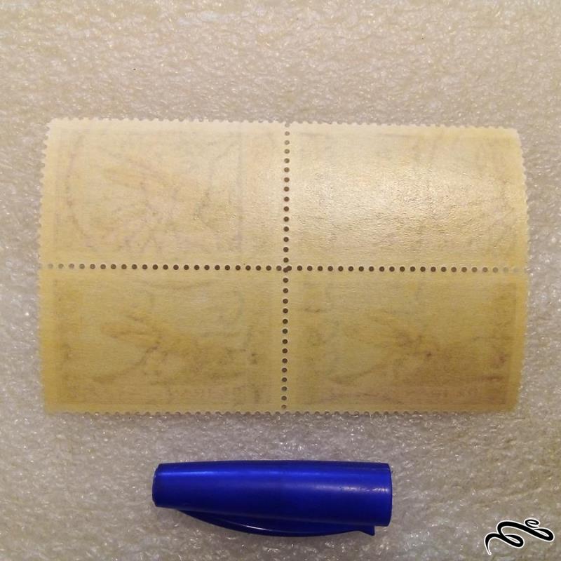 بلوک تمبر 1353 پهلوی ازدواج شاه و فرح دیبا (45)+