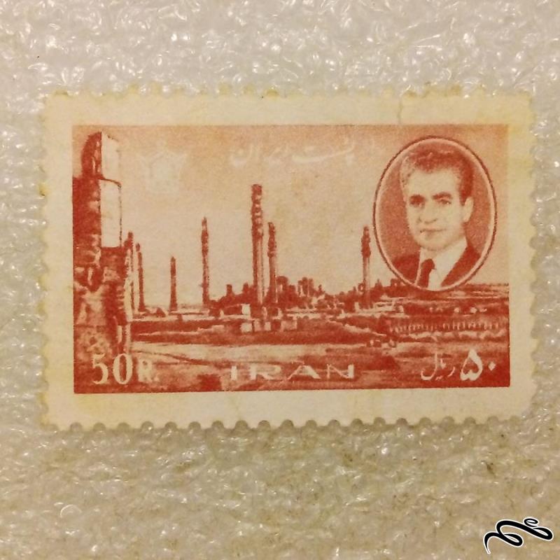 تمبر 1344 پهلوی دوازدهم پستی تخت جمشید (91)7+