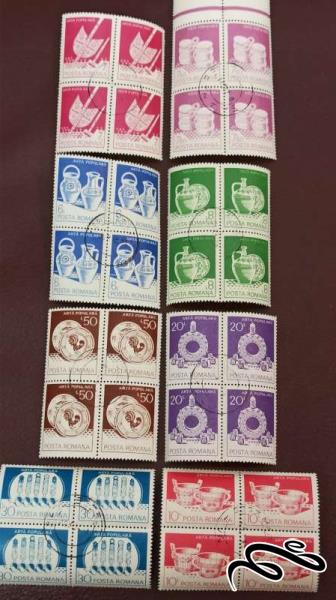 8 بلوک (32 تمبر) romana (کد 4)