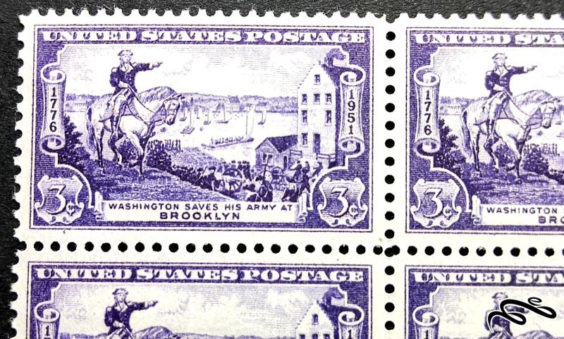 بلوک ارزشمند آمریکا 1951 میلادی!