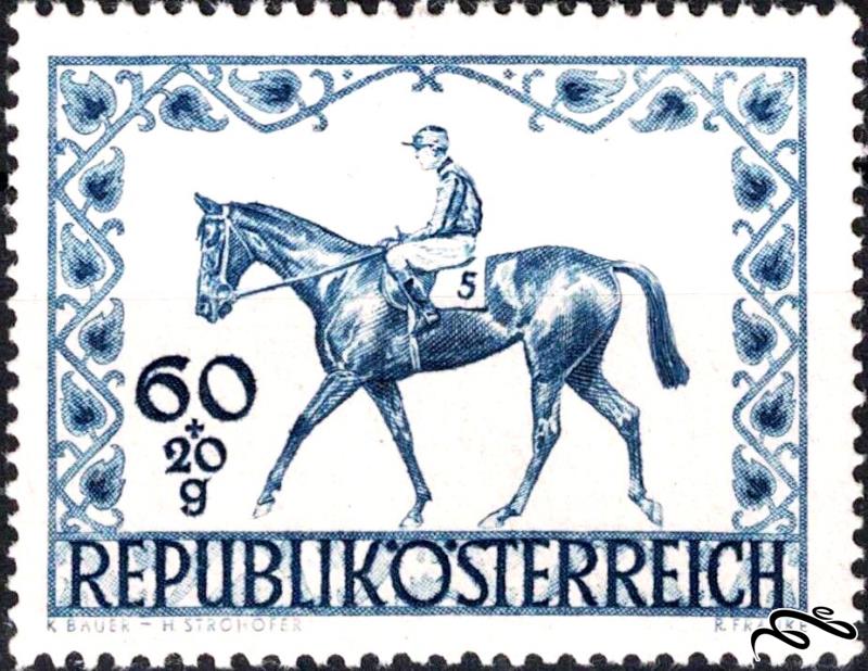 کلاسیک 🇦🇹 اتریش 1947 Horses - Vienna Derby