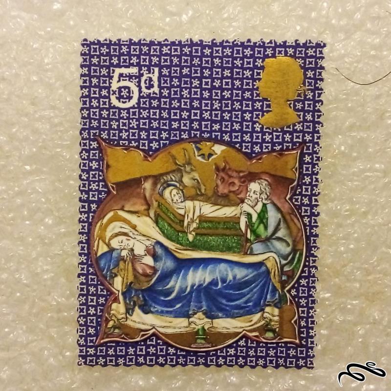 تمبر انگلیس بریتانیا 1971 کریسمس تولد مسیح (92)5+