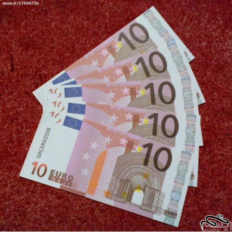 5 برگ طرح اسکناس 10 یورو . فانتزی . (18-5) (113)