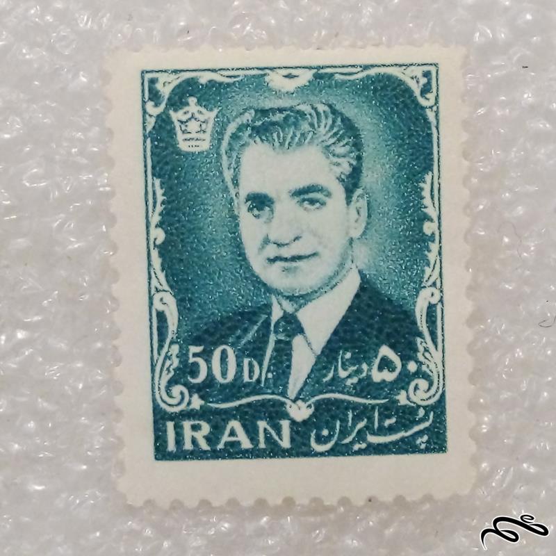 تمبر باارزش قدیمی 50 دینار 1342 سری یازدهم پستی پهلوی (95)4