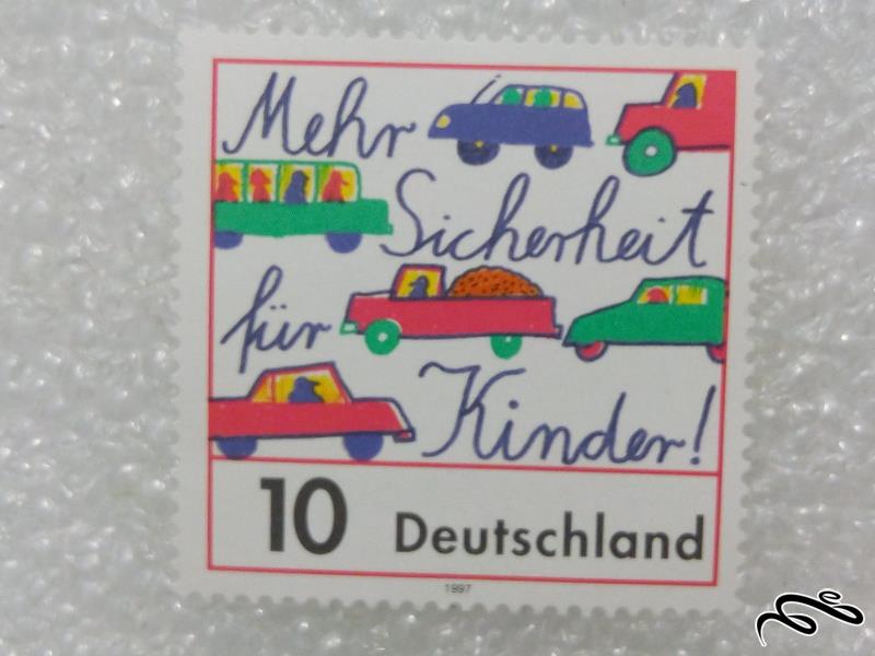 تمبر قدیمی و زیبای نقاشی کودک 1997 آلمان (98)4 F