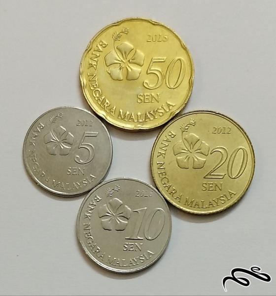 ست کامل سکه های مالزی