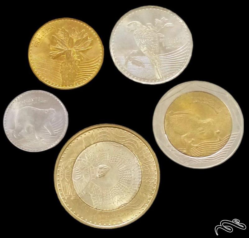 ست 5 عددی کمیاب کلمبیا (گالری بخشایش)
