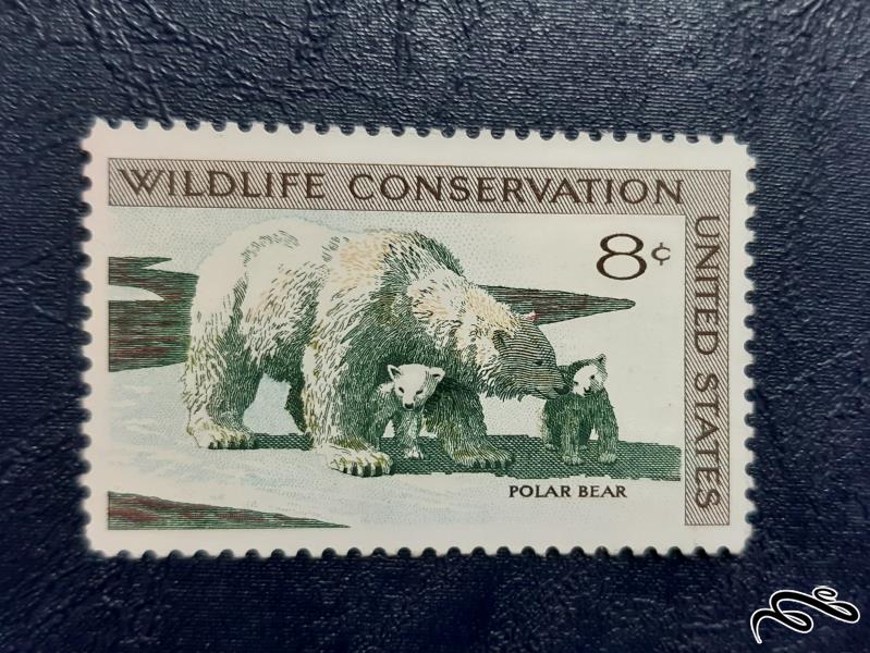 تمبر  امریکا 1971 - POLAR BEAR