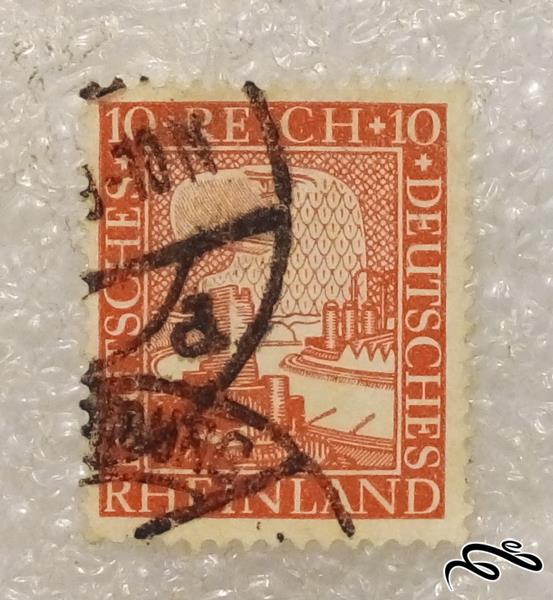 تمبر زیبا و ارزشمند قدیمی خارجی . المان رایش . باطله (96)3