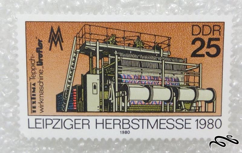تمبر قدیمی ارزشمند ۱۹۸۰ المان DDR.صنعت (۹۸)۶+F