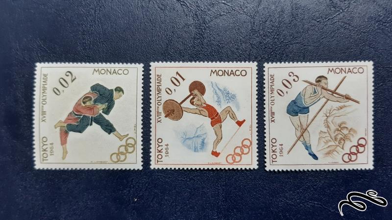 سری تمبر المپیک 64 توکیو  - موناکو