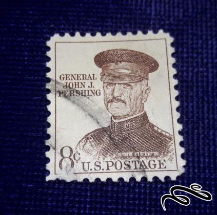 تمبر قدیمی و کلاسیک امریکا . ژنرال پرشینگ . جنگ جهانی دوم .  باطله (۹۴)۲