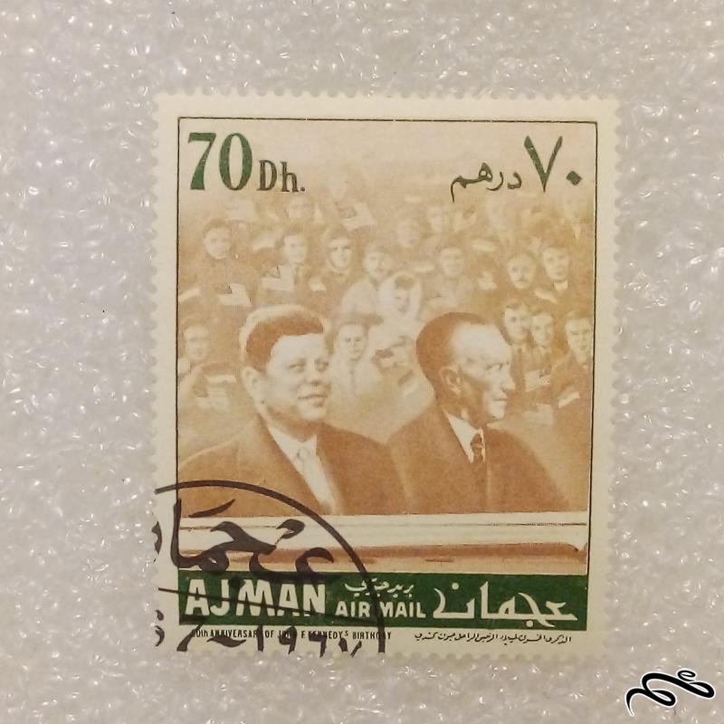 تمبر باارزش قدیمی استثنایی عربی عجمان در حد نو (95)4