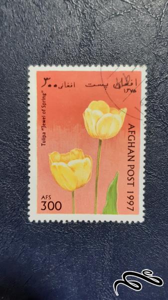 تمبر گل لاله - افغانستان 1997