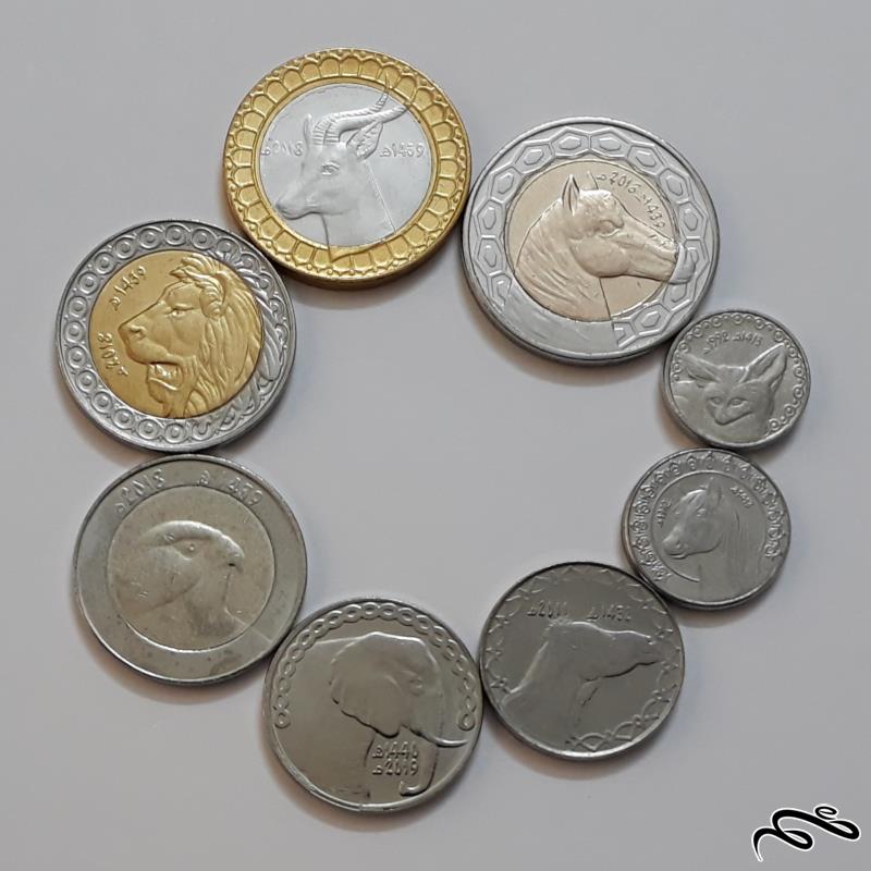 ست کامل سکه های الجزایر