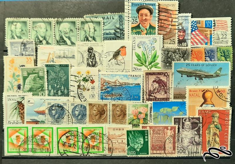 یک صفحه آلبوم تمبر خارجی