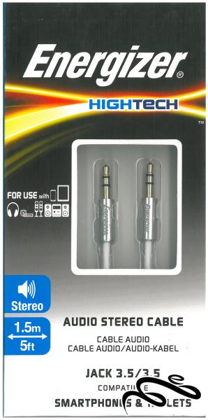 Energizer HT Jack Cable Alu 1.5M Wh - کابل AUX