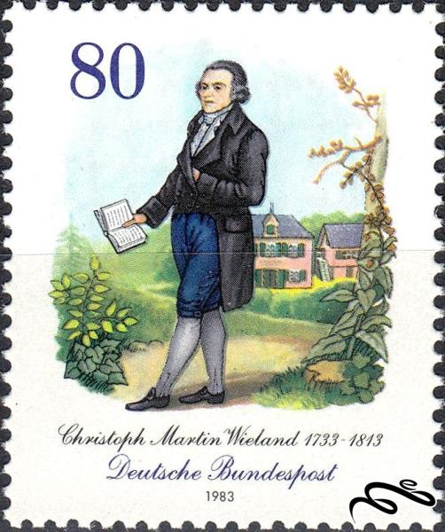 🇩🇪آلمان 1983 The 250th Anniversary of the Birth of C.Martin Wieland, Poet