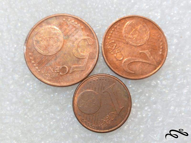 ۳ سکه ارزشمند خارجی سنت یورو (۰۱)۱۰