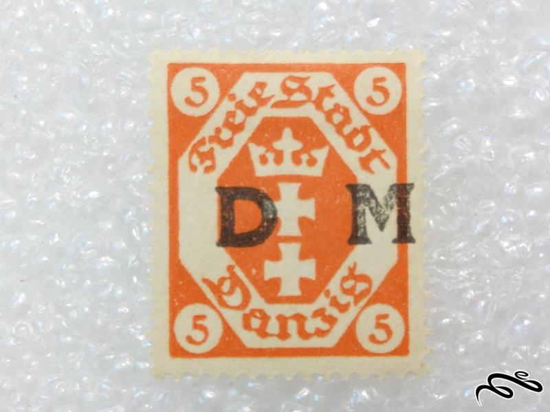 تمبر کمیاب و ارزشمند المان دانزینگ dm سورشارژ (96)6+