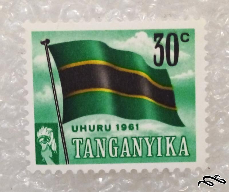 تمبر زیبا و باارزش قدیمی 1961 تانگانیکا پرچم (98)5