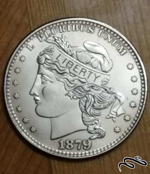 سکه روکش نقره سایز بزرگ   از کشور آمریکا ضرب دوم