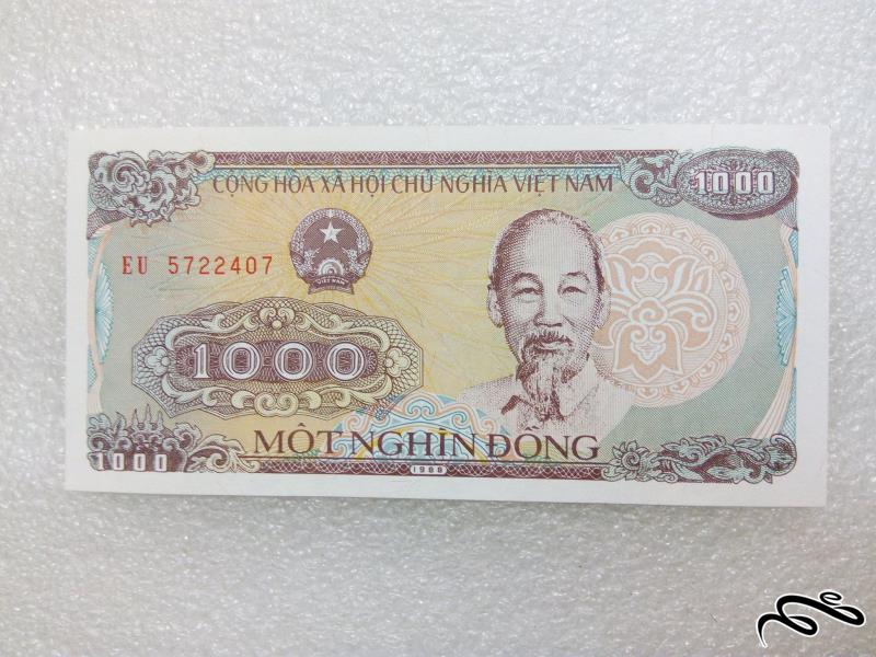 اسکناس زیبای 1000 دانگ ویتنام.در حد بانکی (18)F