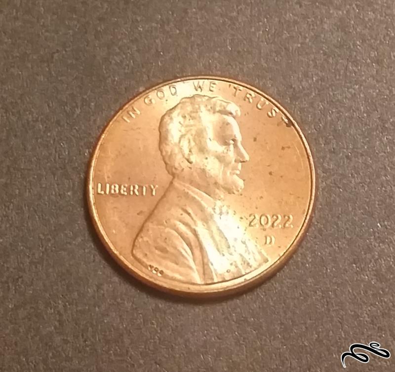 سکه 1 سنت آمریکا 2022