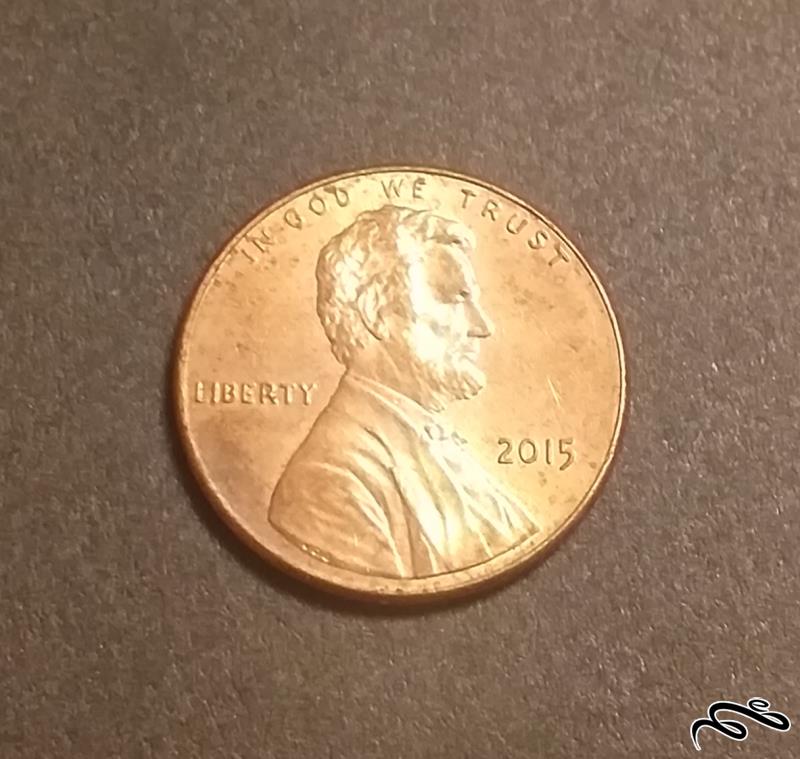 سکه 1 سنت آمریکا 2015