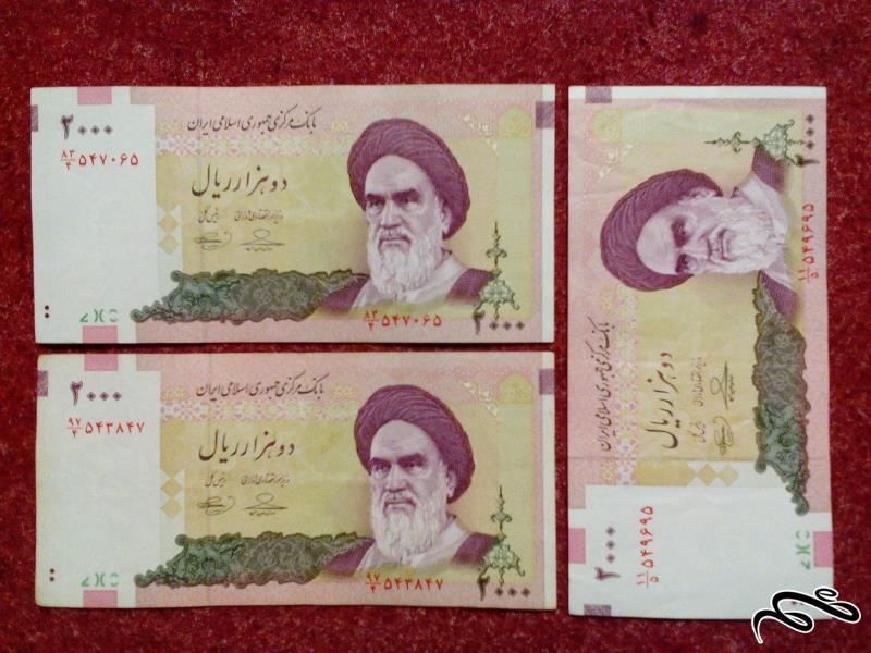 3 تک اسکناس 200 تومنی . تمیز (36)