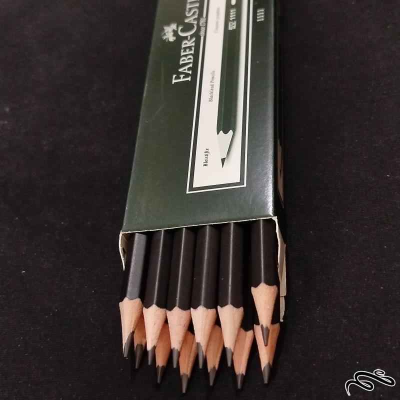 بسته ۱۲تایی مداد مشکی فابرکاستل اصل آلمان