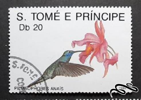 تمبر باارزش زیبای سائوتومه و پرنسیپ . پرنده (۹۴)۳