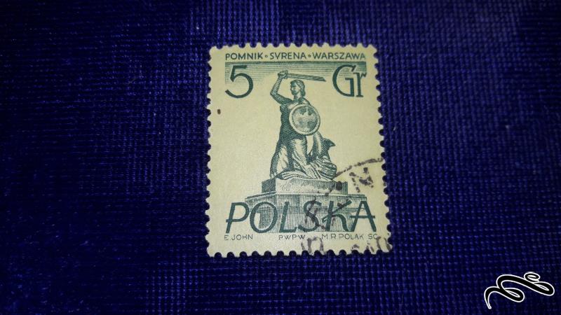 تمبر قدیمی خارجی قدیمی و کلاسیک لهستان