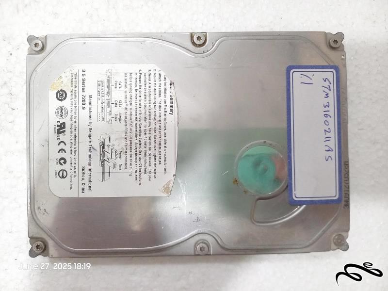 هارد Maxtor STM3160211AS 160GB ساتا معیوب سلامت1%