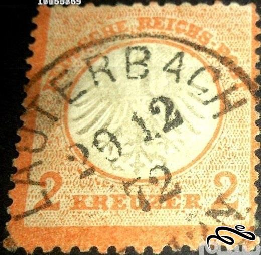 آلمان رایش !! 1872 / 334 دلار!! فوق نایاب در ایران / تصویر 2