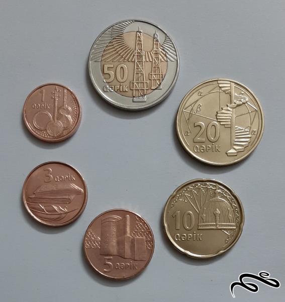 ست کامل سکه های آذربایجان