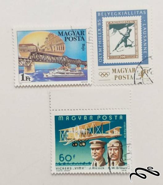 3 تمبر ارزشمند مجارستان (99)2+F