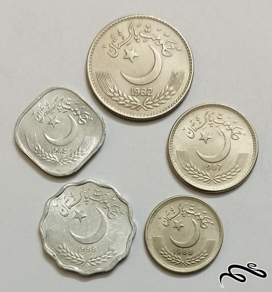 ست کامل سکه های پاکستان