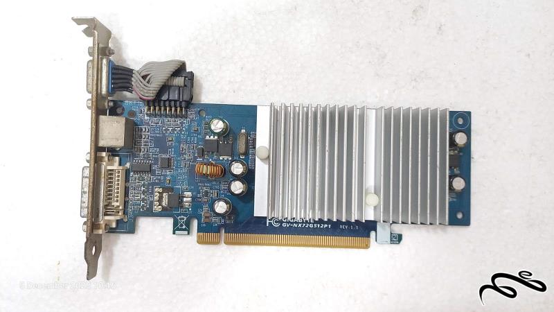 گرافیک GigaByte 7200GS معیوب