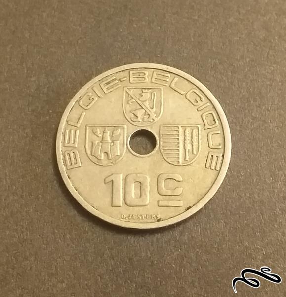 سکه قدیمی ۱۰ سنتیم بلژیک ۱۹۳۹
