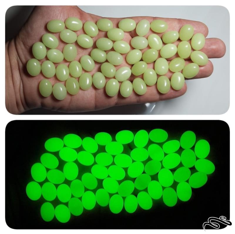 مجموعه 50 عددی گوهر شب چراغ نورانی اصلی با تلالو سبز