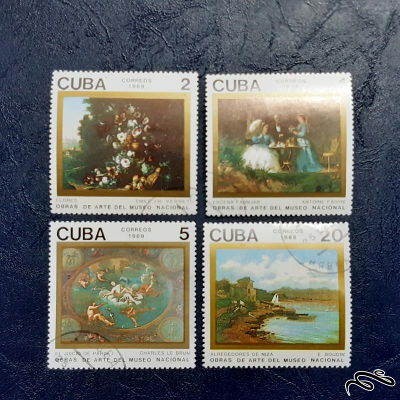 سری تمبرهای موزه های هنری جهان - کوبا 1989