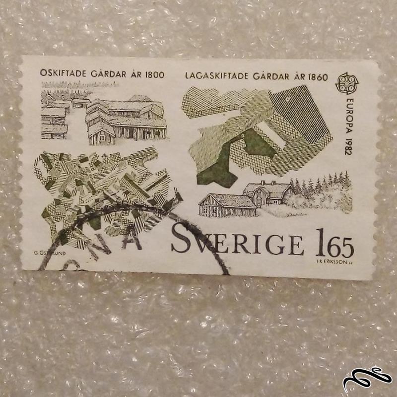 تمبر زیبای باارزش 1982 سوئد . گاردار (93)2