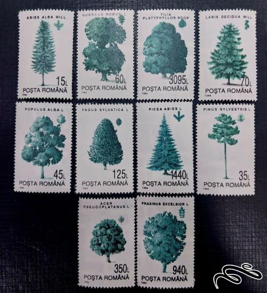 درختان چاپ رومانی ۱۹۹۴ سری کامل