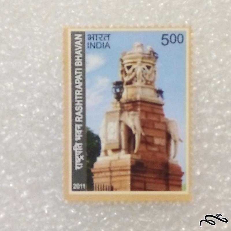 تمبر زیبا و ارزشمند قدیمی هندوستان اقامتگاه راشتراتی باوان (95)5