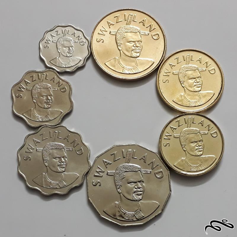 ست کامل سکه های قدیم سوازیلند