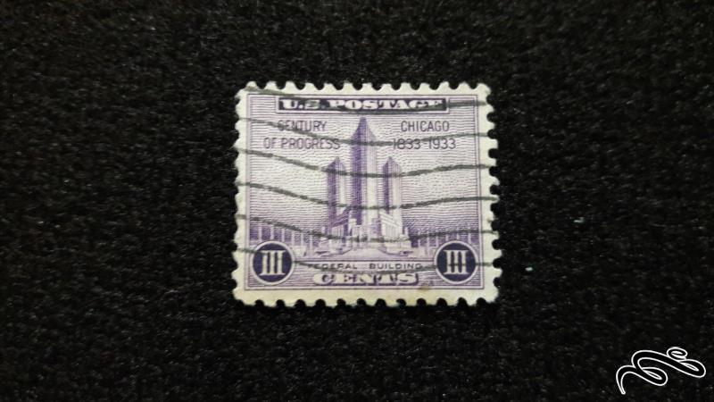 تمبر خارجی کلاسیک و قدیمی ایالات متحده آمریکا
