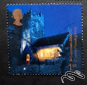 تمبر زیبای باارزش بریتانیا / انگلستان . قلعه . باطله (94)6
