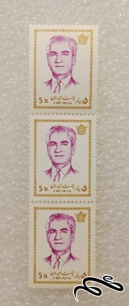 3 تمبر باارزش زیبای 5 دینار پستی پهلوی (4)