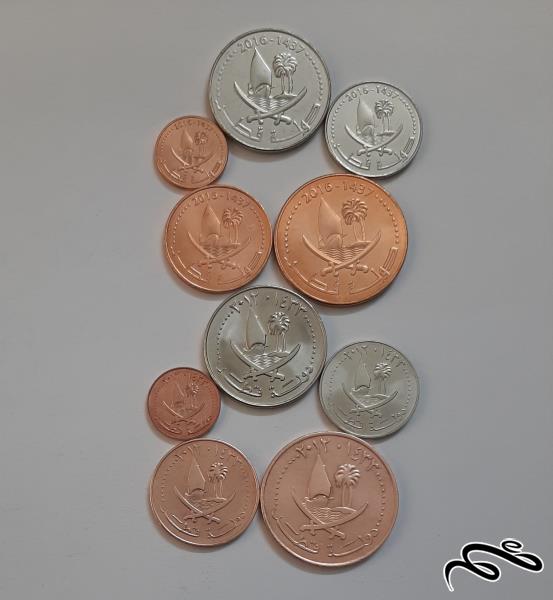 ست سکه های قدیم و جدید قطر